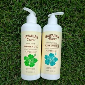 Hawaiian Tropic Silky Coconut Hydrating Shower Gel & Body Lotion - Green/Teal